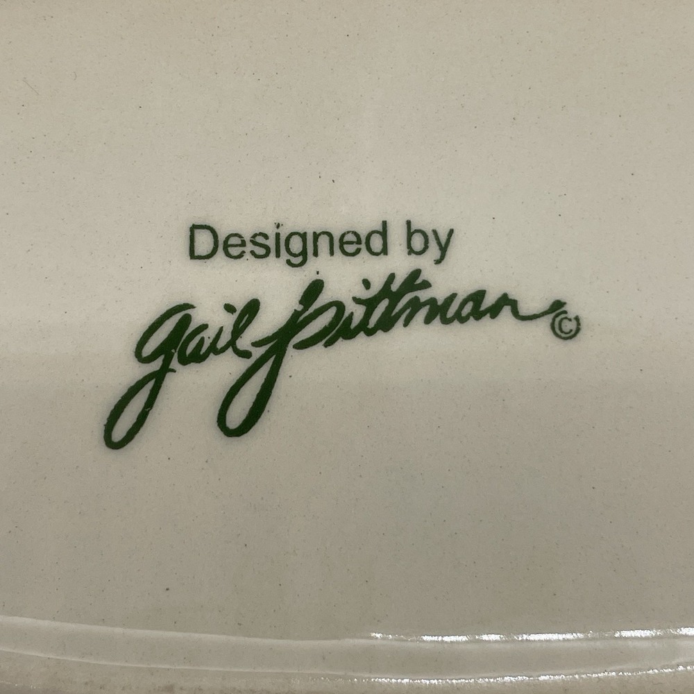 Southern Living at Home Gail Pittman Sienna Handpainted Oval Serving Platter 14" - Picture 5 of 8